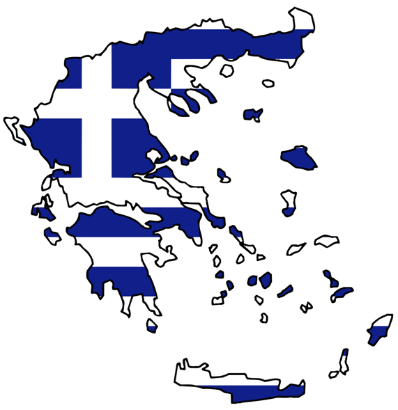Grčka zastava (mapa)