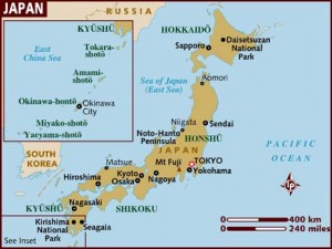 Japan-mapa Mapa Japana