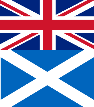 Scottish and British Flags