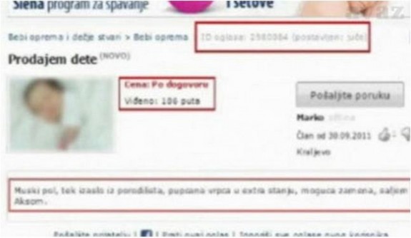 Prodavali bebu