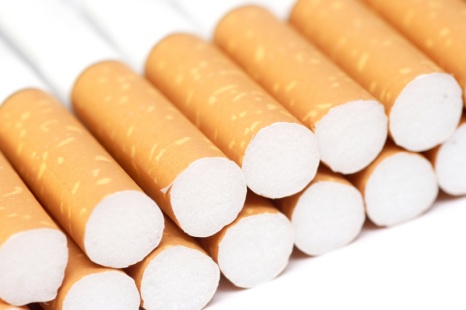 Close-up of filter tipped cigarettes