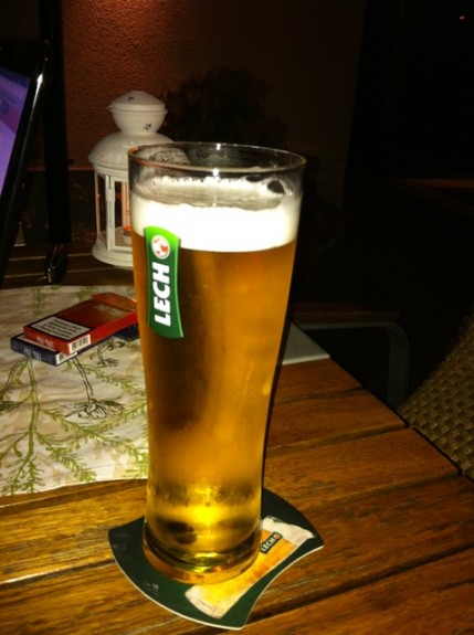 Poljsko, tradicionalno Lech pivo.  Dobro se odmorite i nastavite svoj put