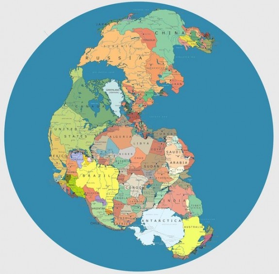 mapa pangea