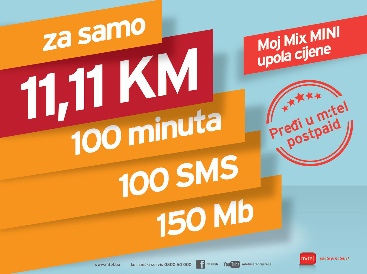 M Tel Moj Mix Mini Tarifa Upola Cijene