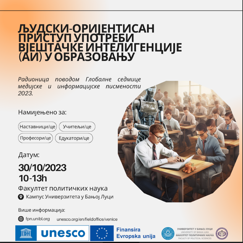 “Ljudski-orijentisan pristup upotrebi vještačke inteligencije (AI) u obrazovanju”