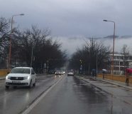 Saobracaj kolovoz klizavo kisa