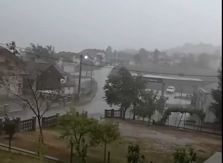 Nevrijeme prekinulo tropski niz u ovom dijelu BiH (Video)
