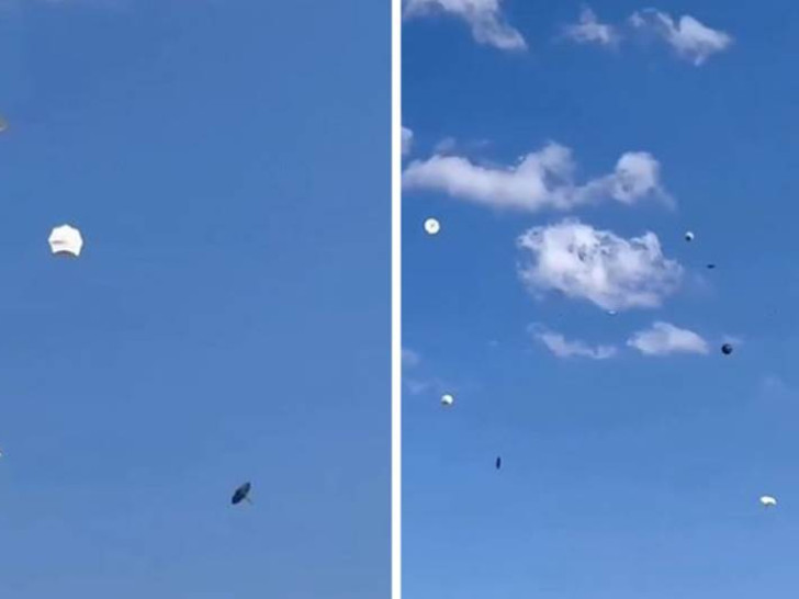 Suncobrani lete kao baloni, podigla ih pijavica (Video)