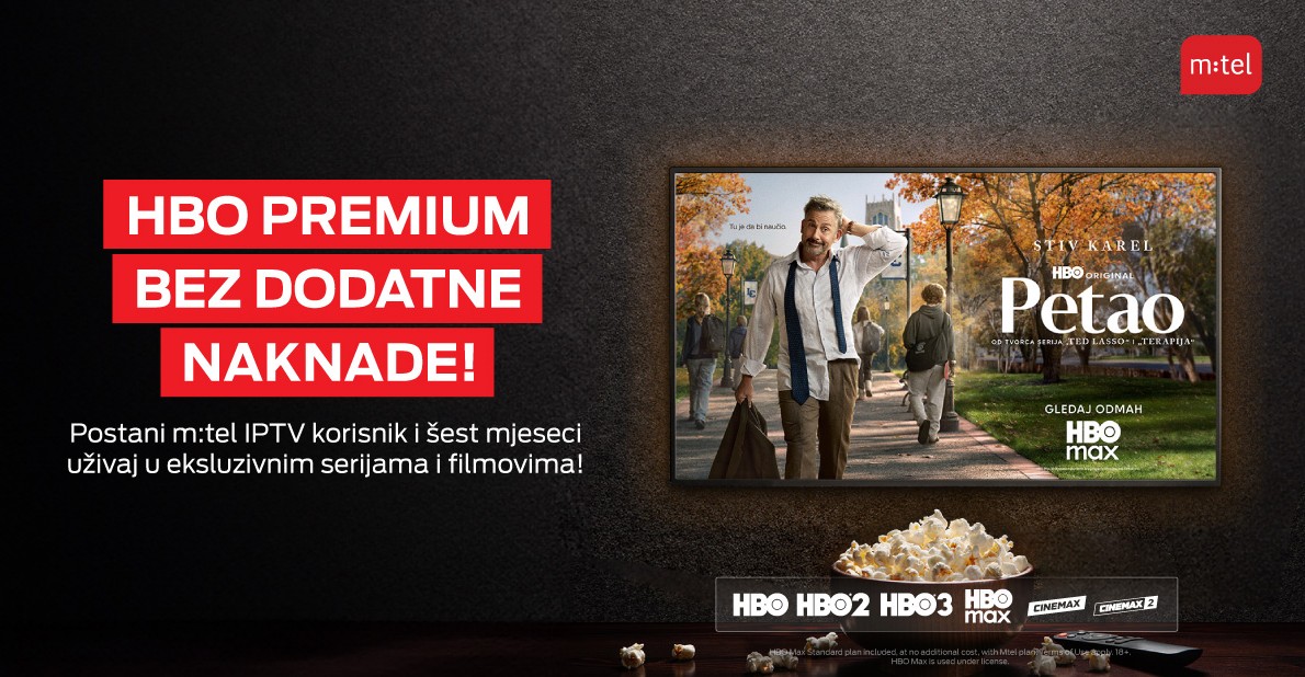 m:tel TV donosi vrhunsku zabavu: HBO Premium 6 mjeseci bez naknade