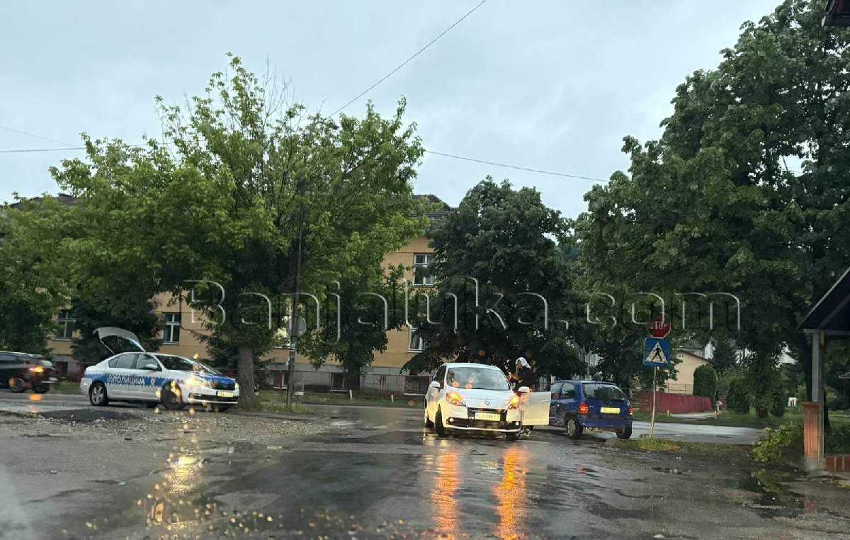 Sudar u Banjaluci, policija na terenu